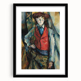 Boy in a Red Waistcoat - Classic Portrait Art with Bold Colors