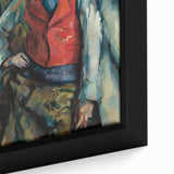 Boy in a Red Waistcoat - Classic Portrait Art with Bold Colors