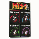 KISS Retro Wall Art Vintage Prints Band Members Tribute Poster