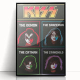 KISS Retro Wall Art Vintage Prints Band Members Tribute Poster
