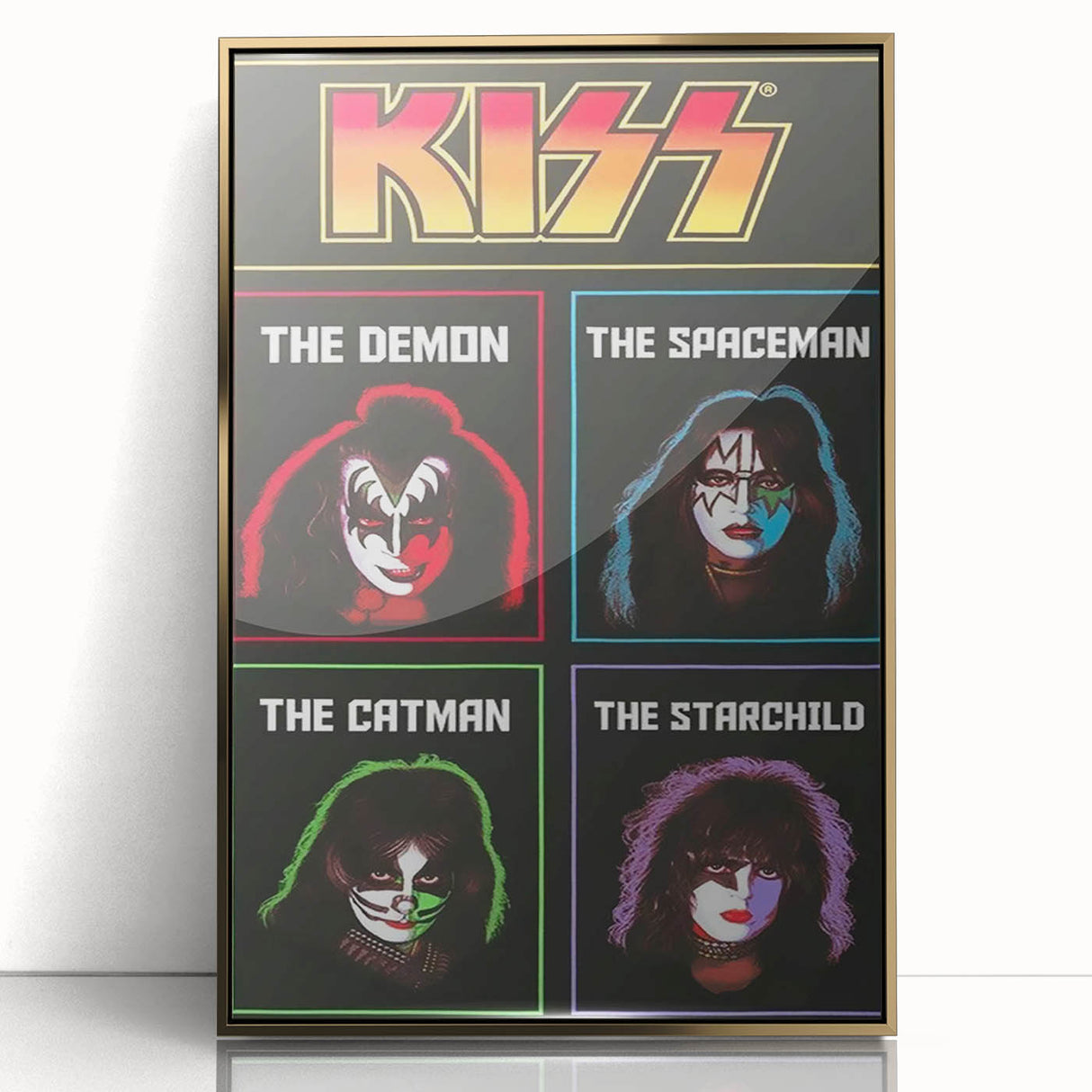 KISS Retro Wall Art Vintage Prints Band Members Tribute Poster
