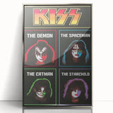 KISS Retro Wall Art Vintage Prints Band Members Tribute Poster