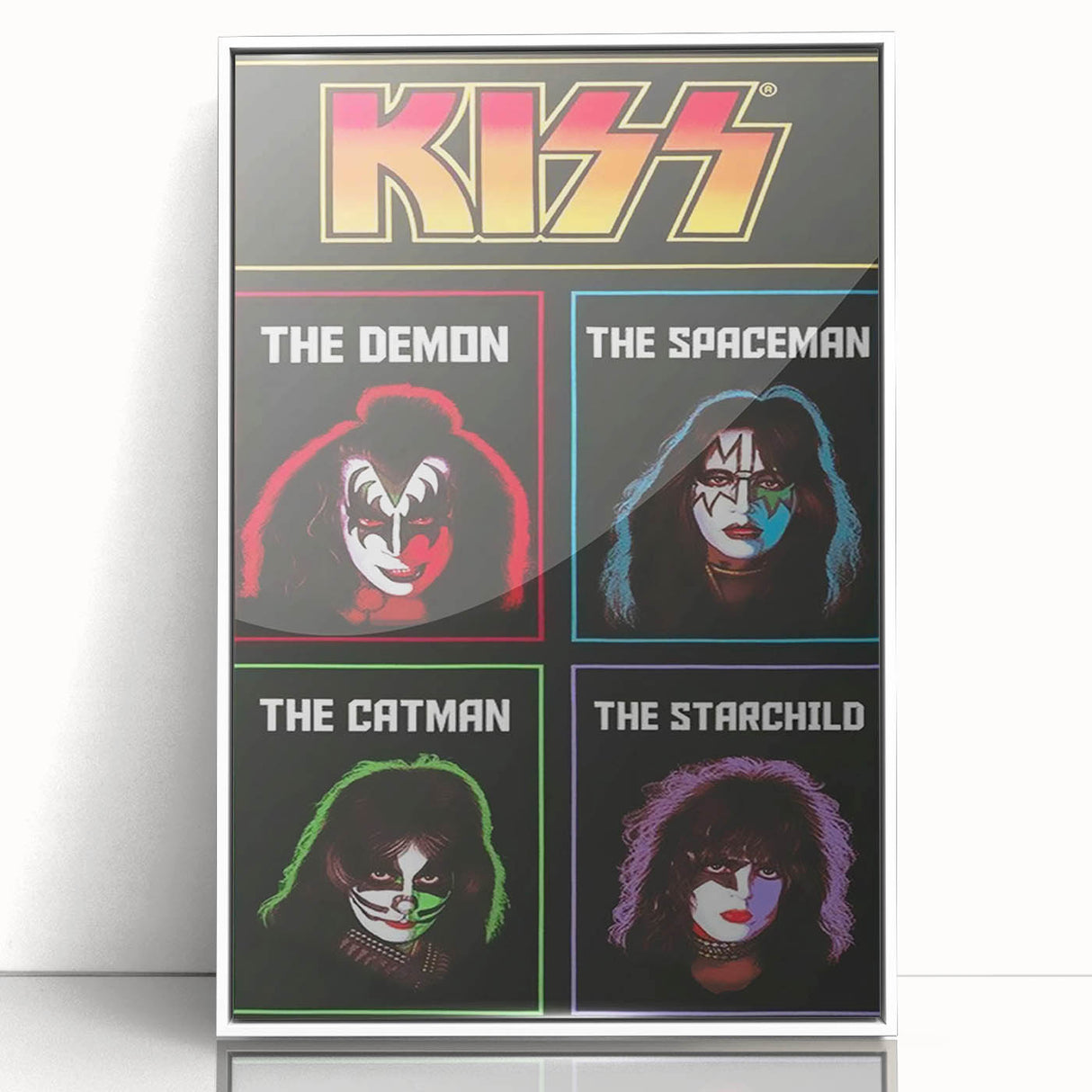 KISS Retro Wall Art Vintage Prints Band Members Tribute Poster