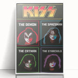 KISS Retro Wall Art Vintage Prints Band Members Tribute Poster