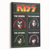 KISS Retro Wall Art Vintage Prints Band Members Tribute Poster