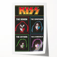 KISS Retro Wall Art Vintage Prints Band Members Tribute Poster