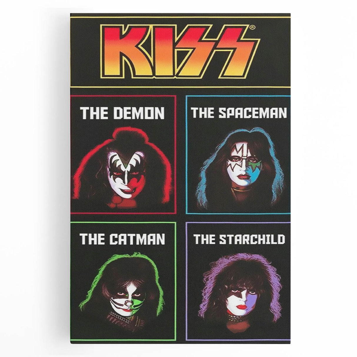 KISS Retro Wall Art Vintage Prints Band Members Tribute Poster