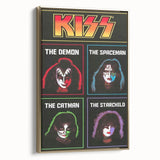 KISS Retro Wall Art Vintage Prints Band Members Tribute Poster