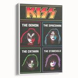KISS Retro Wall Art Vintage Prints Band Members Tribute Poster