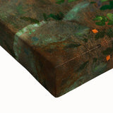 Charming Realism Art Print of Woman by Peach Blossoms in Pastoral Scene