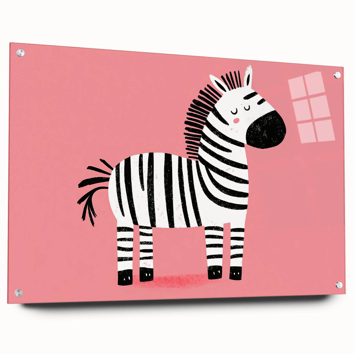 Adorable Zebra Wall Art - Girls Room & Nursery Animal Decor