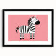 Adorable Zebra Wall Art - Girls Room & Nursery Animal Decor