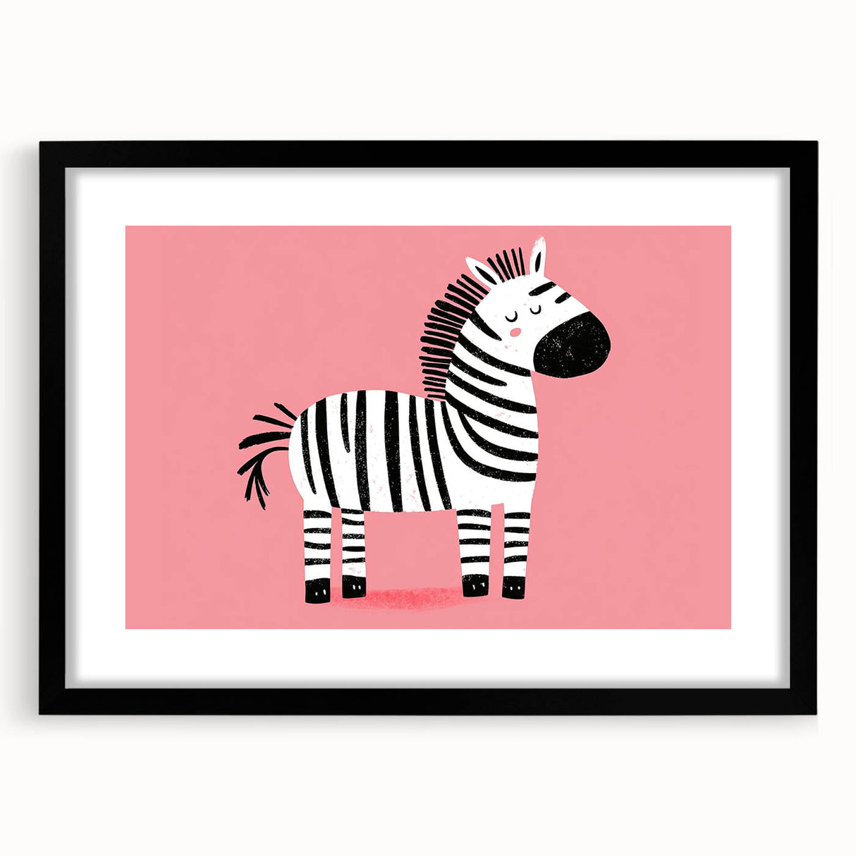 Adorable Zebra Wall Art - Girls Room & Nursery Animal Decor