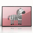 Adorable Zebra Wall Art - Girls Room & Nursery Animal Decor