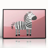 Adorable Zebra Wall Art - Girls Room & Nursery Animal Decor