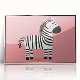 Adorable Zebra Wall Art - Girls Room & Nursery Animal Decor