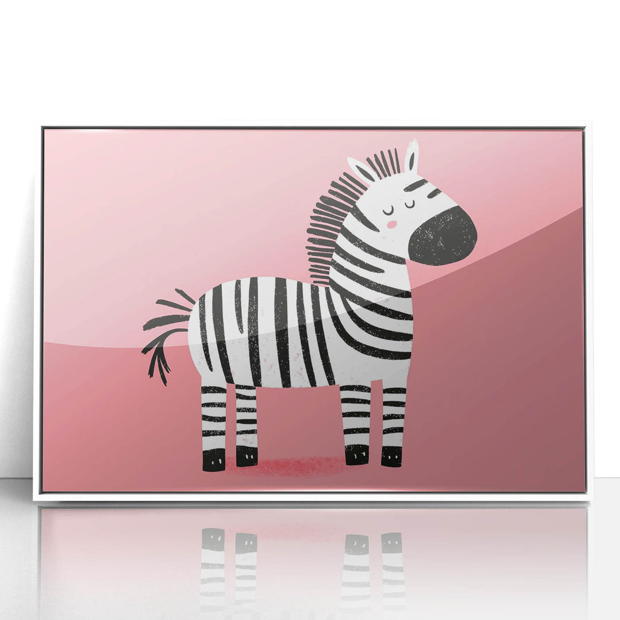 Adorable Zebra Wall Art - Girls Room & Nursery Animal Decor