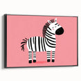 Adorable Zebra Wall Art - Girls Room & Nursery Animal Decor