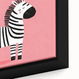 Adorable Zebra Wall Art - Girls Room & Nursery Animal Decor