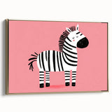 Adorable Zebra Wall Art - Girls Room & Nursery Animal Decor