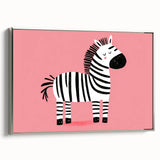 Adorable Zebra Wall Art - Girls Room & Nursery Animal Decor