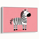 Adorable Zebra Wall Art - Girls Room & Nursery Animal Decor