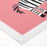 Adorable Zebra Wall Art - Girls Room & Nursery Animal Decor