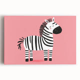 Adorable Zebra Wall Art - Girls Room & Nursery Animal Decor