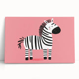 Adorable Zebra Wall Art - Girls Room & Nursery Animal Decor