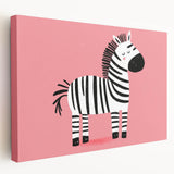 Adorable Zebra Wall Art - Girls Room & Nursery Animal Decor
