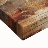 Black and white landscape painting on large stretched canvas, ideal for bedroom wall art.