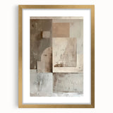 Custom Dining Room Wall Decor - Neutral Abstract Textured Art