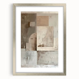 Custom Dining Room Wall Decor - Neutral Abstract Textured Art