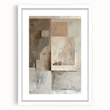 Custom Dining Room Wall Decor - Neutral Abstract Textured Art