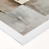 Custom Dining Room Wall Decor - Neutral Abstract Textured Art