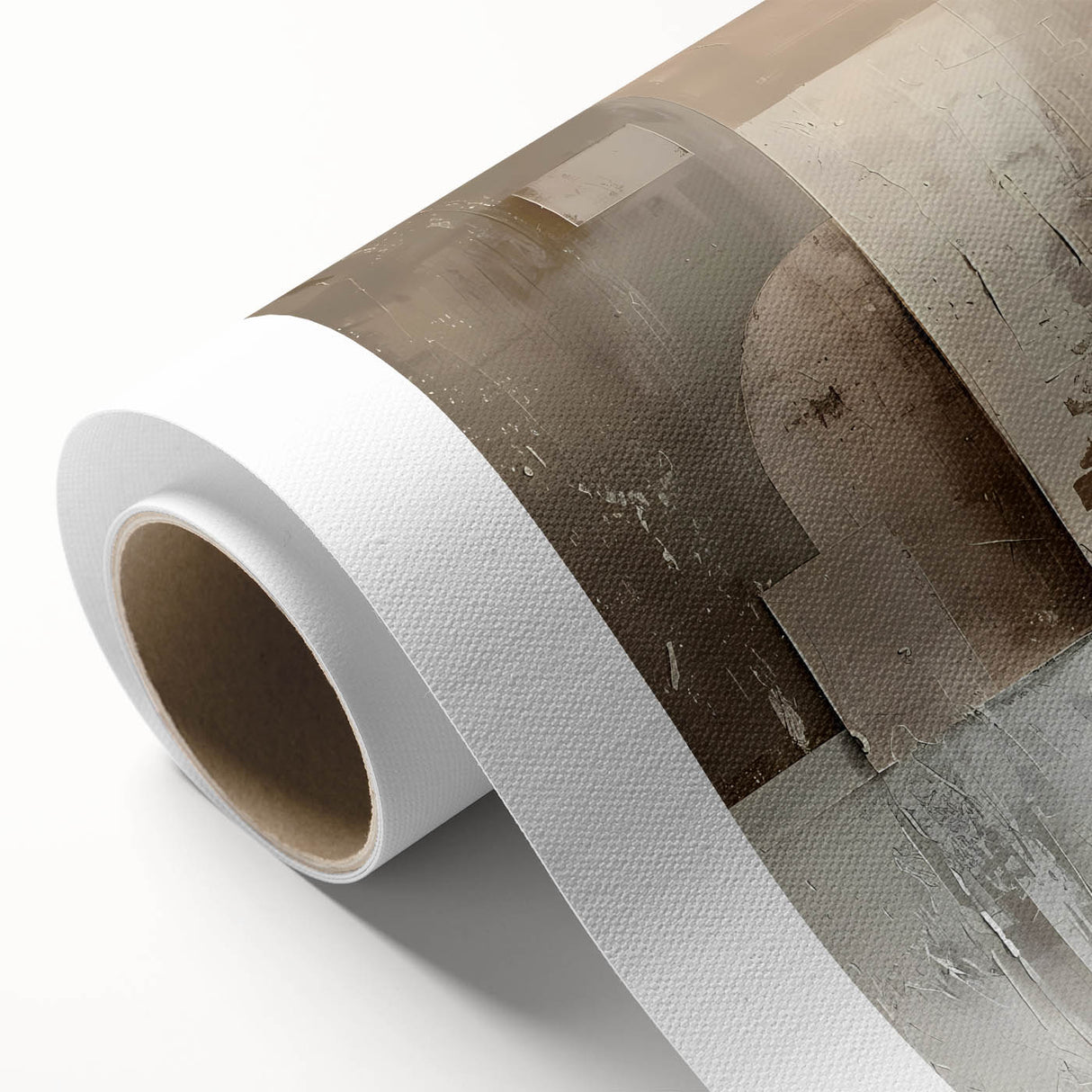 Custom Dining Room Wall Decor - Neutral Abstract Textured Art