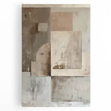 Custom Dining Room Wall Decor - Neutral Abstract Textured Art