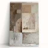 Custom Dining Room Wall Decor - Neutral Abstract Textured Art