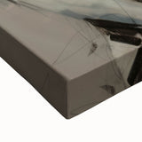 Close-up of an abstract figurative stretched canvas artwork showcasing vibrant colors and intricate details, perfect for modern home decor and art enthusiasts.