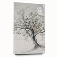 Abstract floral acrylic artwork displayed from the side, showcasing vibrant colors and intricate details, secured with decorative pins for an elegant presentation.