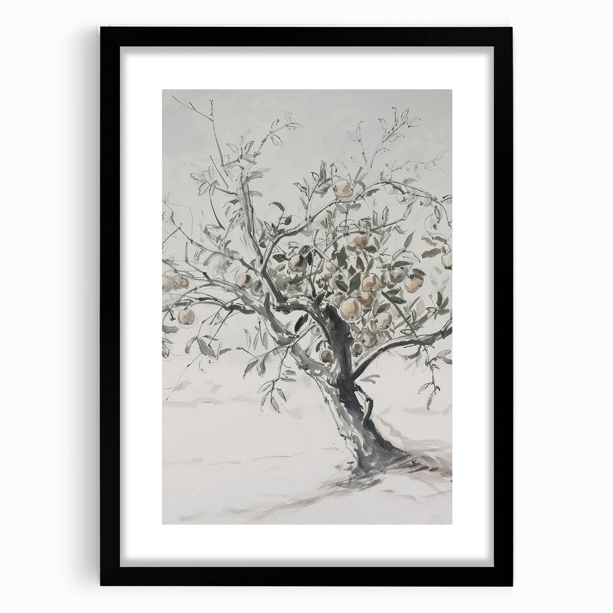 Abstract floral design frame with a black mat, showcasing vibrant colors and intricate patterns, perfect for modern home decor and art enthusiasts.