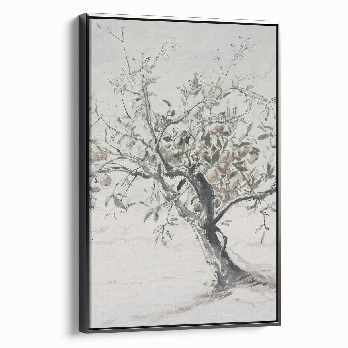 Framed canvas artwork showcasing abstract floral designs in vibrant hues of pink, blue, and green, set against a sleek black background, ideal for modern decor.