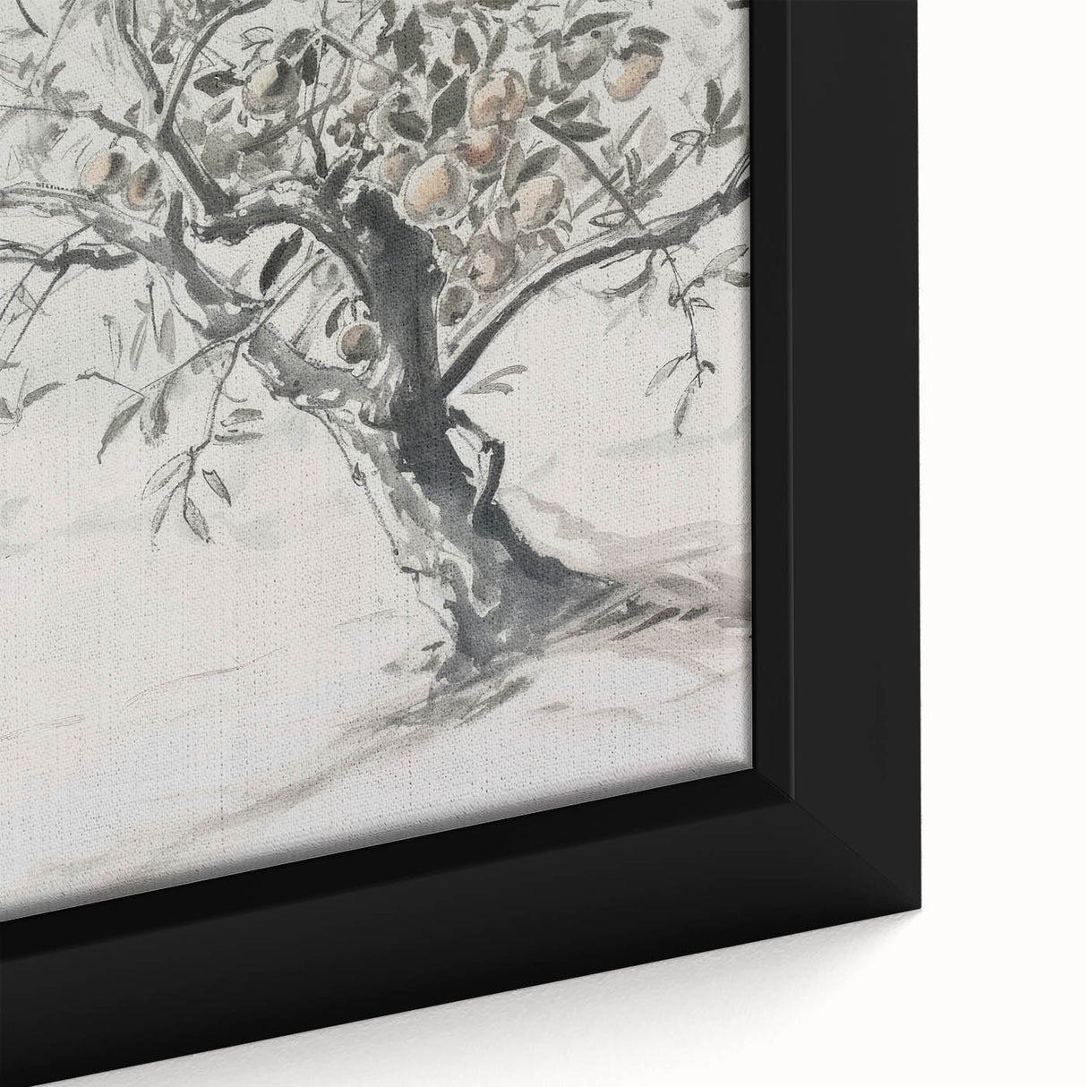 Close-up of a framed canvas artwork showcasing vibrant abstract floral designs in bold colors, emphasizing intricate brush strokes and textures. Perfect for modern home decor.