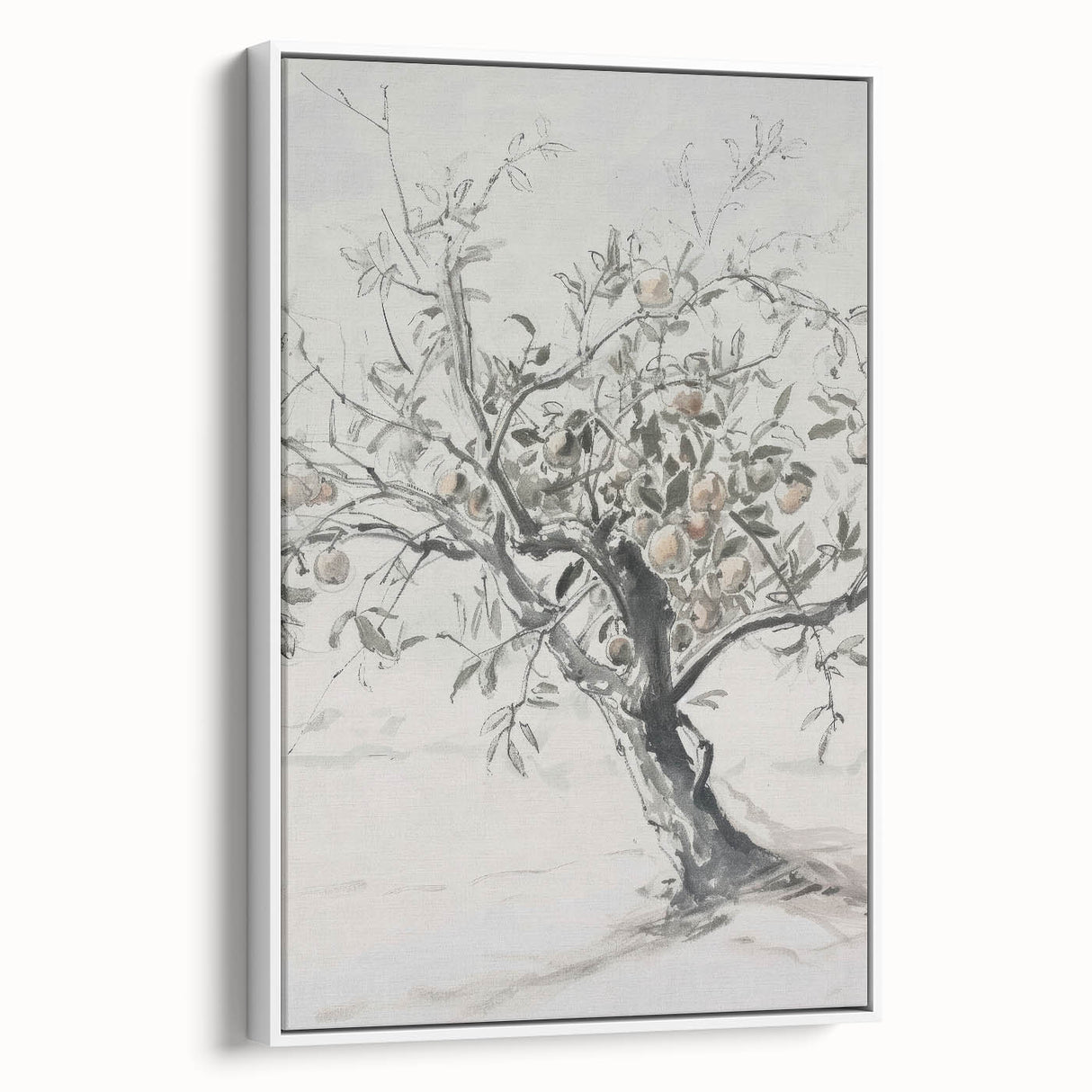 Framed canvas artwork showcasing vibrant abstract floral designs in shades of pink, blue, and green, set against a white background for a modern aesthetic. Ideal for enhancing contemporary home decor.