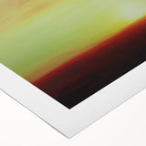 Abstract landscape canvas art showcasing vibrant colors of blue, green, and orange, featuring flowing shapes and textures, ideal for modern home decor.