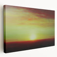 Stretched canvas artwork showcasing an abstract landscape with vibrant colors and textured details, ideal for modern home decor and interior design.