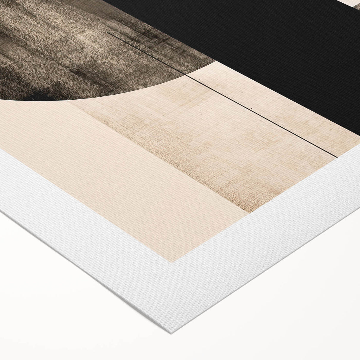 Abstract minimalist wall art on rolled canvas showcases soft pastel colors and geometric shapes, perfect for modern home decor. Ideal for adding a contemporary touch to any space.
