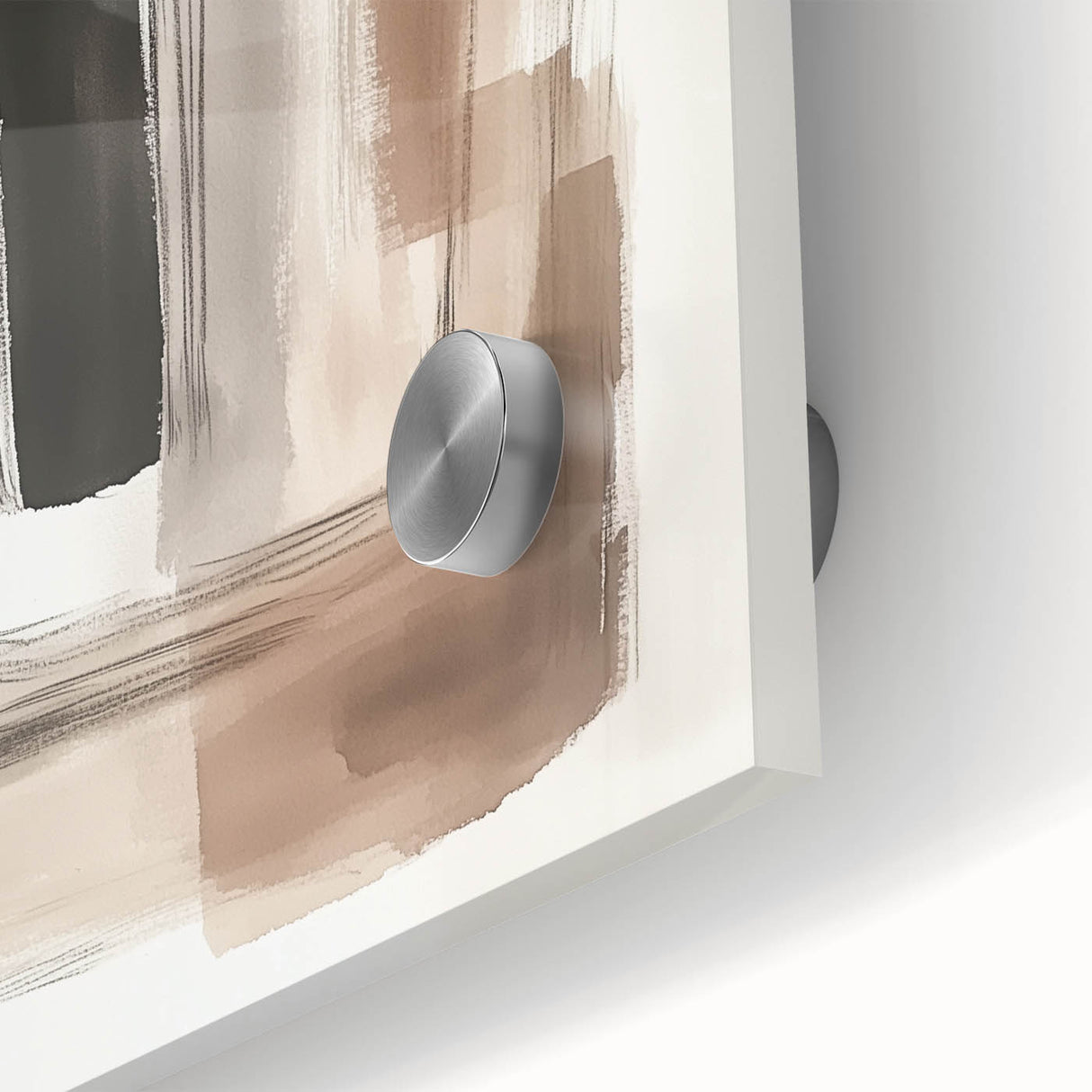 Contemporary Abstract Canvas – Earthy Beige, Brown & Black Tones