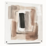 Contemporary Abstract Canvas – Earthy Beige, Brown & Black Tones