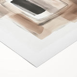 Contemporary Abstract Canvas – Earthy Beige, Brown & Black Tones